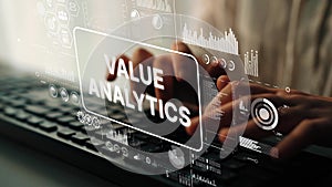 Business Value Analytics Displaying Data Insights with Modern Technology in a Digital Environment. Asymptotic smart data