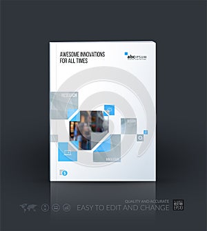 Business vector. Brochure template layout, cover modern design a