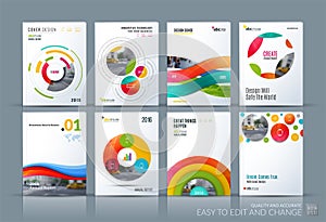 Business vector. Brochure template layout, cover soft design ann