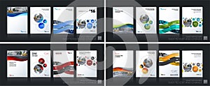 Business vector. Brochure template layout, cover soft design ann