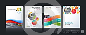 Business vector. Brochure template layout, cover soft design ann