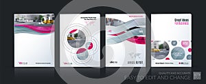 Business vector. Brochure template layout, cover soft design ann