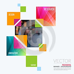 Business vector design elements for graphic layout. Modern abstr