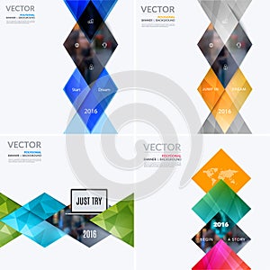 Business vector design elements for graphic layout. Modern abstr