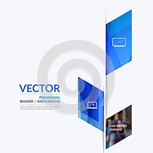 Business vector design elements for graphic layout. Modern abstr