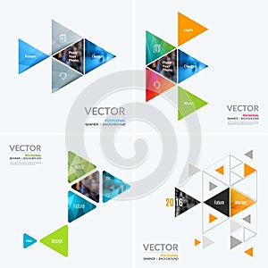 Business vector design elements for graphic layout. Modern abstr