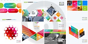 Business vector design elements for graphic layout. Modern abstr