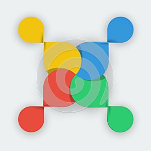 Business vector element / paper infographics