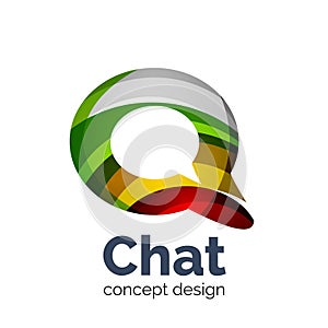 Business vector logo template - chat cloud