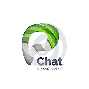 Business vector logo template - chat cloud