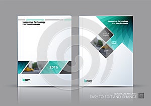 Business vector set. Brochure template layout, cover design annu