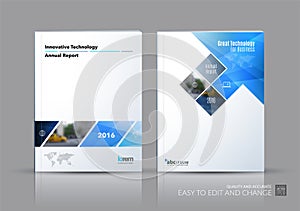 Business vector set. Brochure template layout, cover design annu