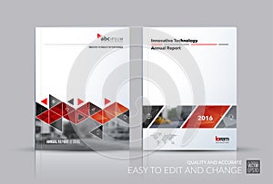 Business vector set. Brochure template layout, cover design annu