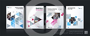 Business vector template mega set. Brochure layout, cover modern