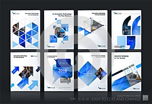 Business vector template mega set. Brochure layout, cover modern