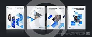 Business vector template mega set. Brochure layout, cover modern