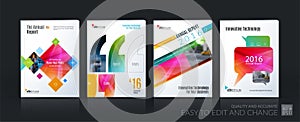 Business vector template mega set. Brochure layout, cover modern