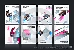 Business vector template mega set. Brochure layout, cover modern