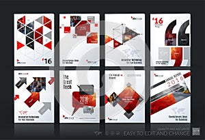 Business vector template mega set. Brochure layout, cover modern