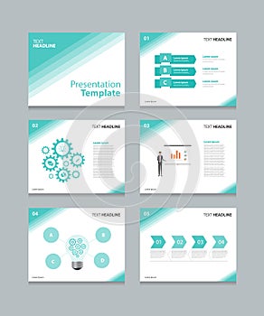 Business vector template presentation slides background design