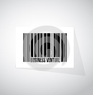 business venture barcode sign concept