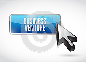 business venture button sign concept