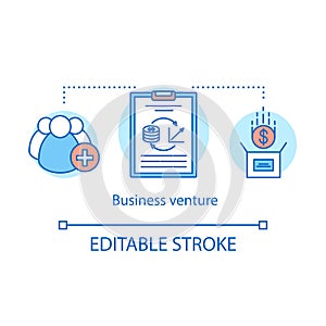 Business venture concept icon