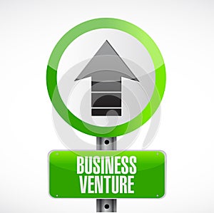 business venture road sign concept