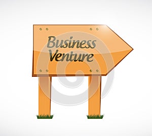 business venture wood sign concept