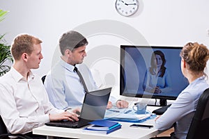 Business video conference