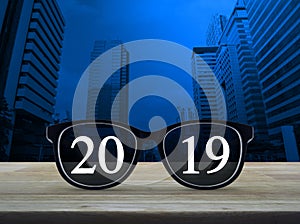 Business vision happy new year 2019 concept