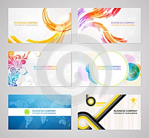 Business visiting card collection