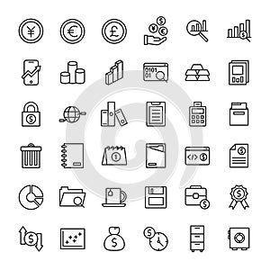 Business and web 36 line icon