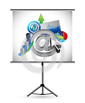 Business and web presentation illustration design