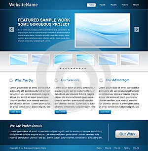 Business website design template