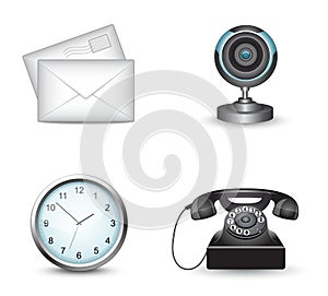 Business website icon set