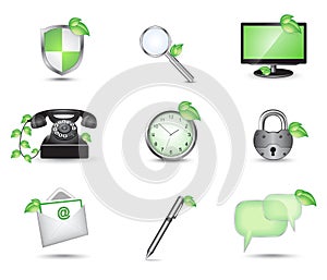 Business website icon set