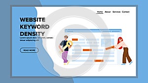 business website keyword density vector