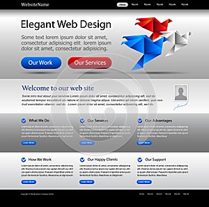 Business website silver template