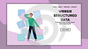 business website structured data vector