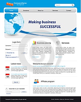 Business website template