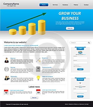 Business website template