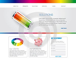 Business website template