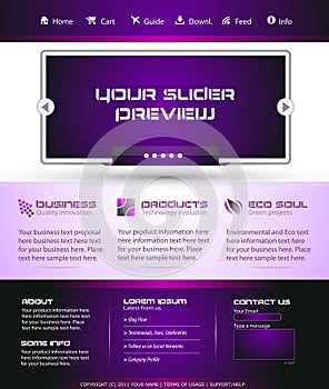 Business Webtemplate or Wordpress Blog Graphic