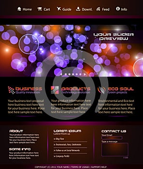 Business Webtemplate or Wordpress Blog Graphic