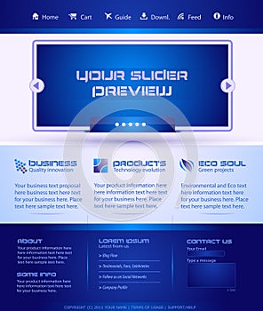 Business Webtemplate or Wordpress Blog Graphic