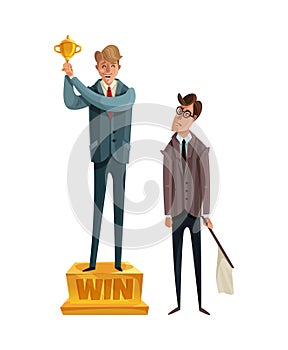 Business Winner Loser Composition