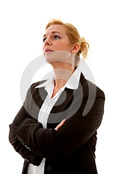 Business woman with arms crossed