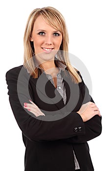 Business woman with arms folded