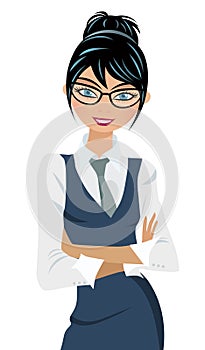 Business Woman with Arms Folded